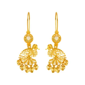 14K Yellow Gold Chandelier Earrings
