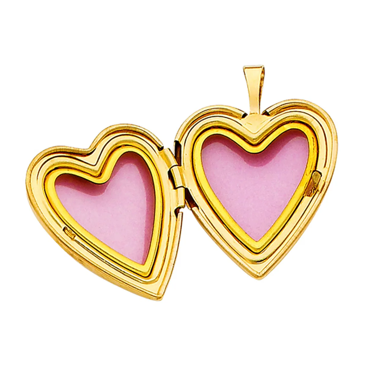 14K Yellow Gold Mom Heart Locket