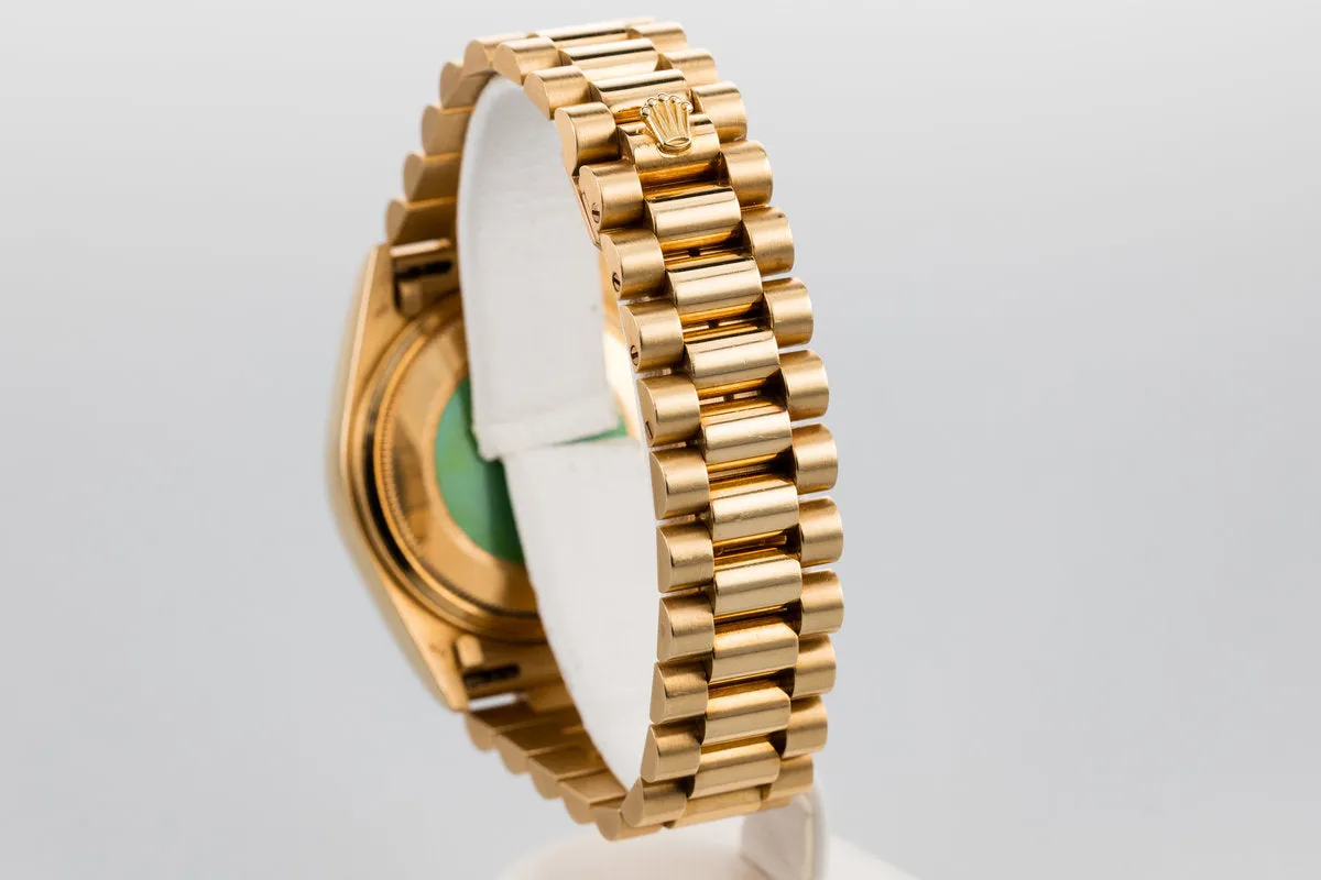 1984 Rolex 18K YG Day-Date 18038 with Blue Lapis Dial