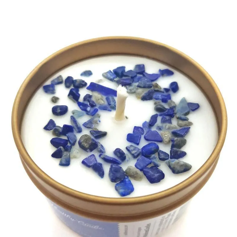 (20% Off) Candle 4oz - Lapis Lazuli (Enlightened) 4oz Travel Tin by Bee Lucia