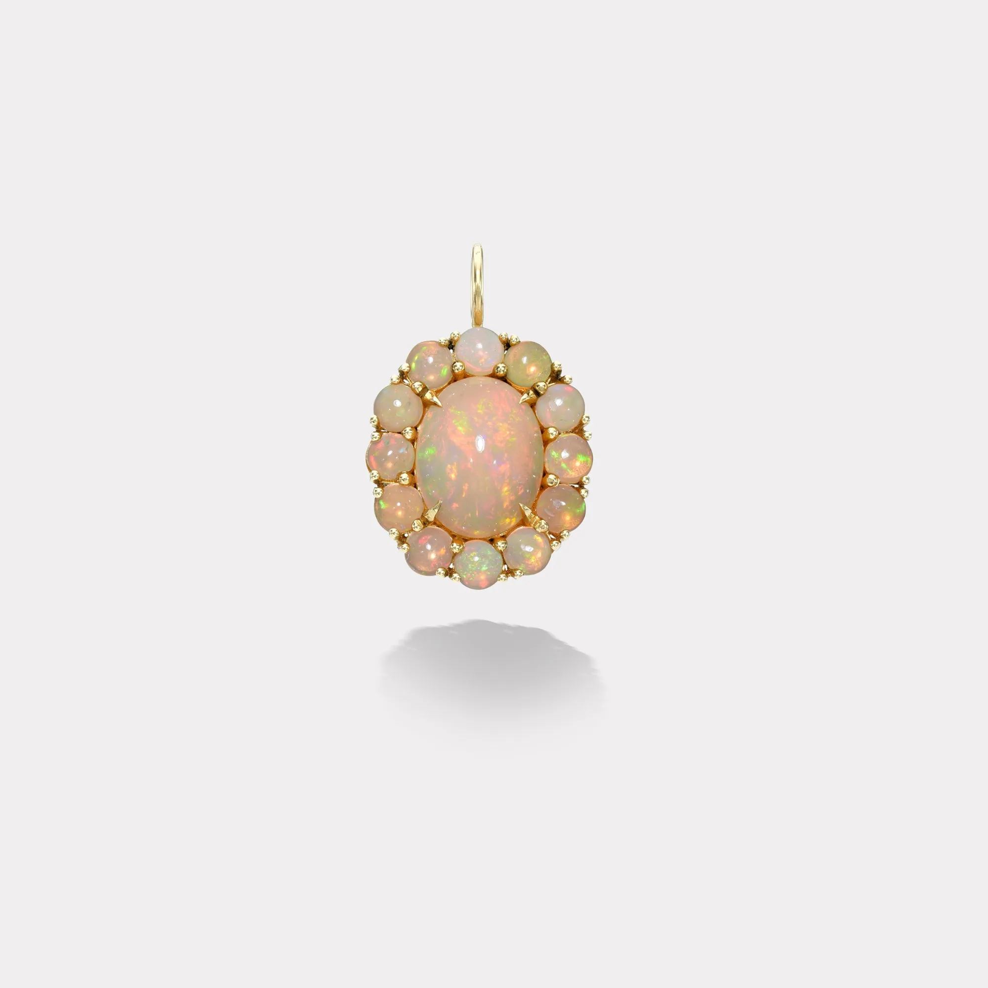 3.95ct Oval Opal Heirloom Bezel Charm