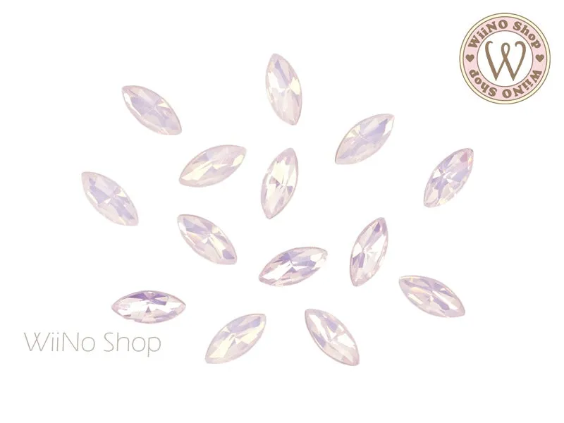 4 x 8mm Opal Marquise Point Back Crystal - 5 pcs