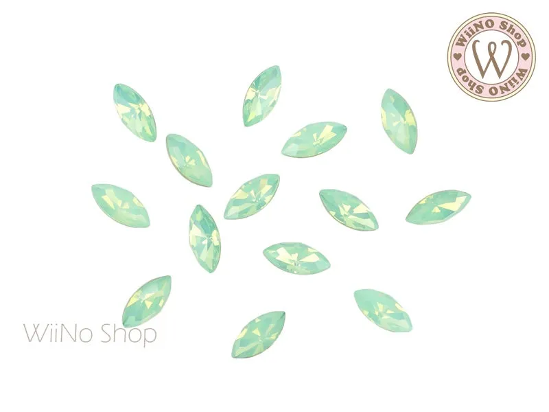 4 x 8mm Opal Marquise Point Back Crystal - 5 pcs