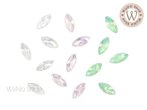 4 x 8mm Opal Marquise Point Back Crystal - 5 pcs