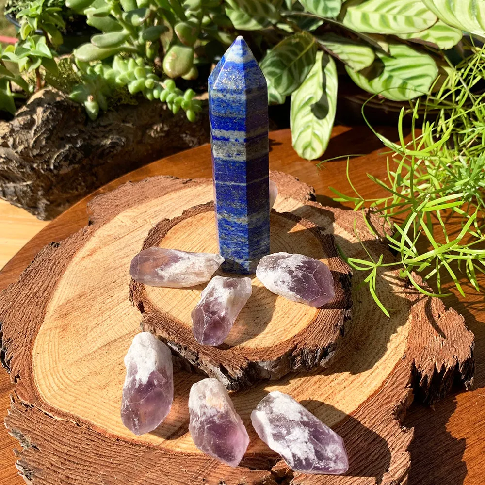 8-Piece Lapis Lazuli   Amethyst Set