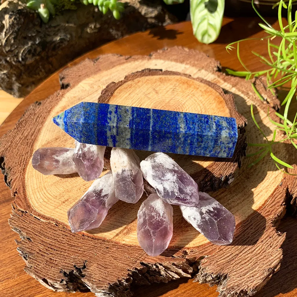 8-Piece Lapis Lazuli   Amethyst Set