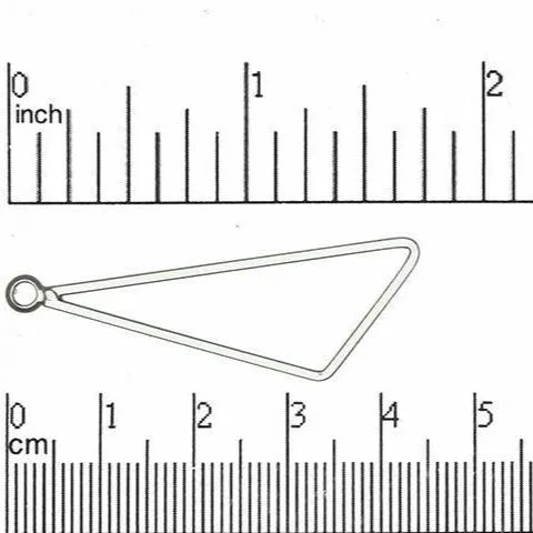 Acute Triangle Chandelier Earring Component Sold by the Piece - K54