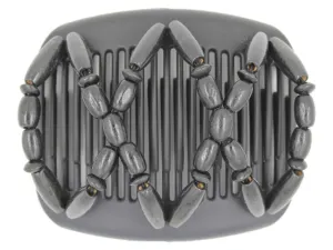 African Butterfly Hair Comb - Beada Black 57