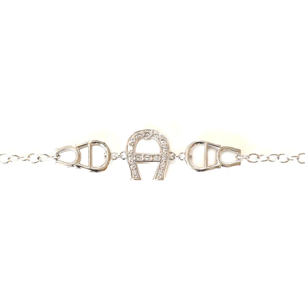 Aigner Bracelet A Logo With Swarovski