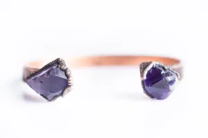 Amethyst crystal Cuff | Raw Mineral Cuff