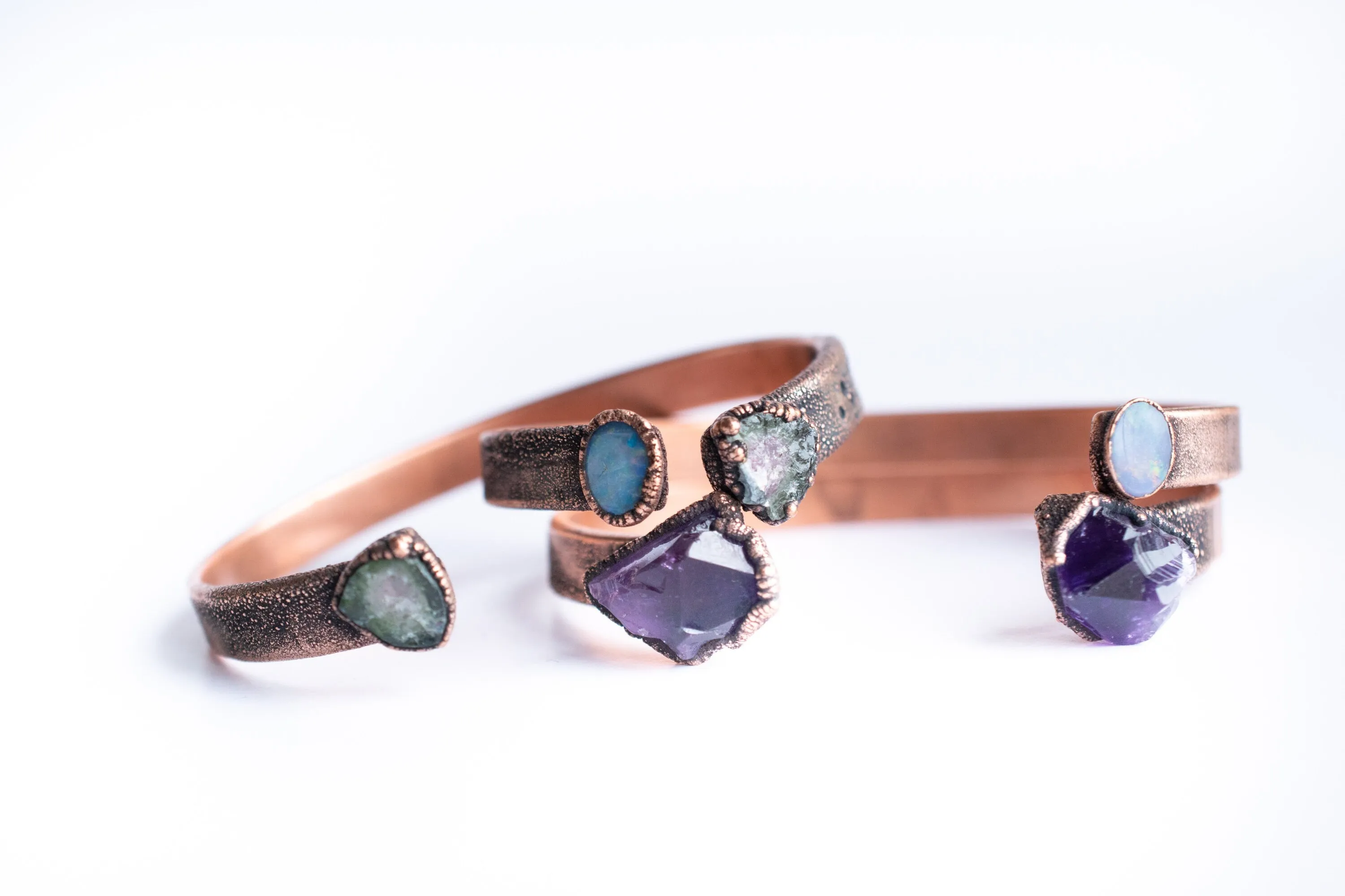 Amethyst crystal Cuff | Raw Mineral Cuff