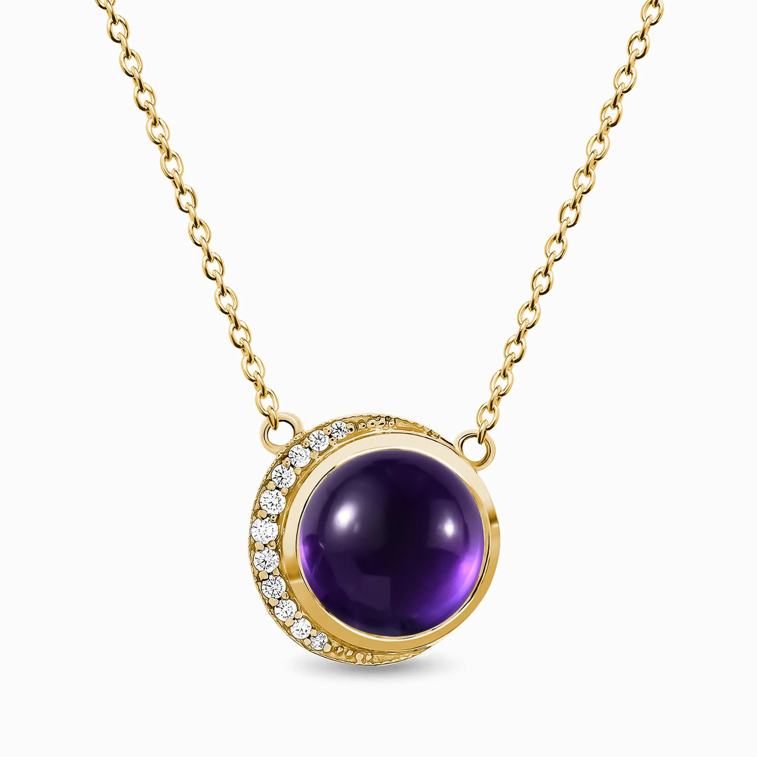 Amethyst Necklace - Moon Desire