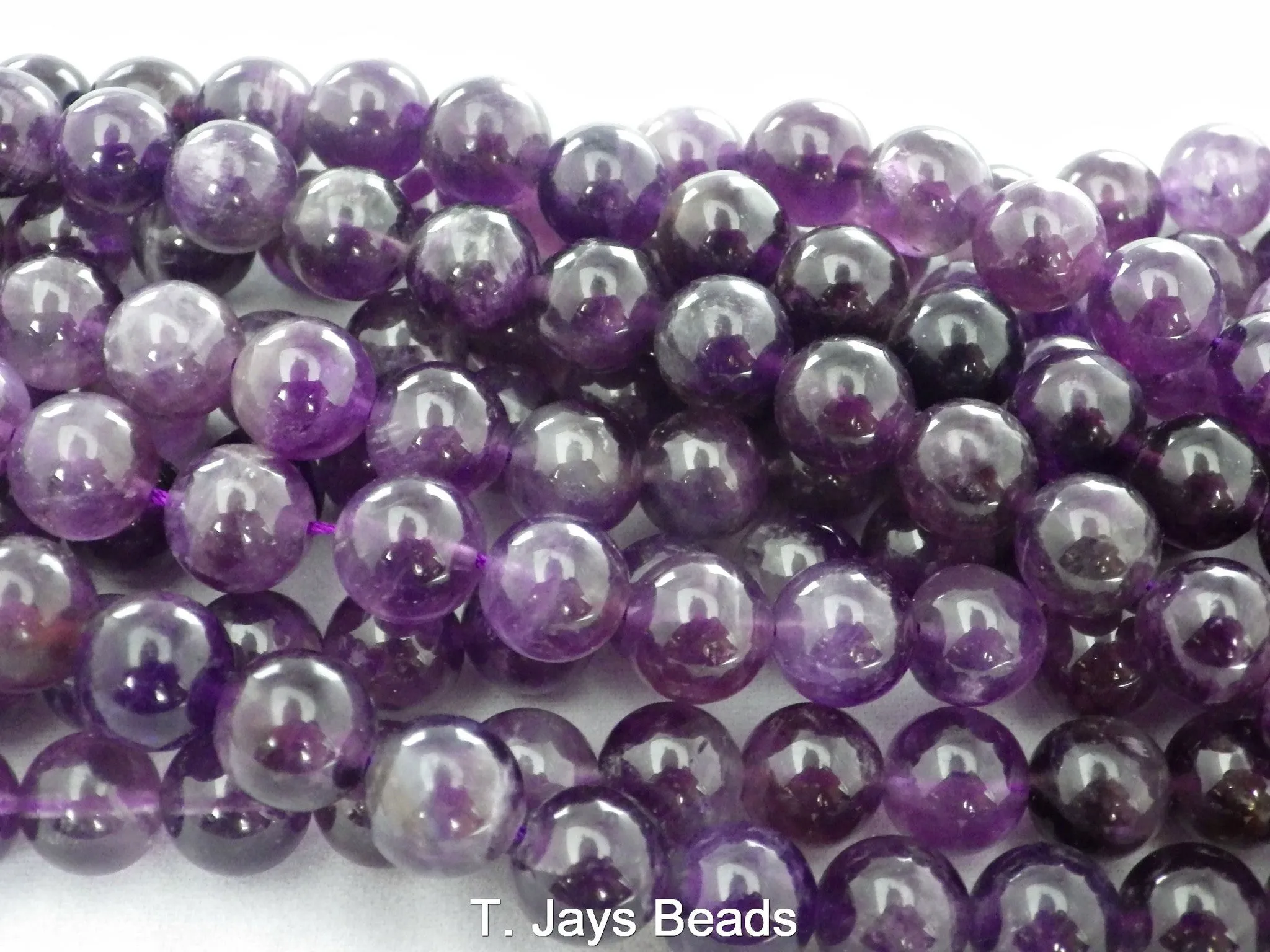 Amethyst | Round Beads | 10mm | AB Grade