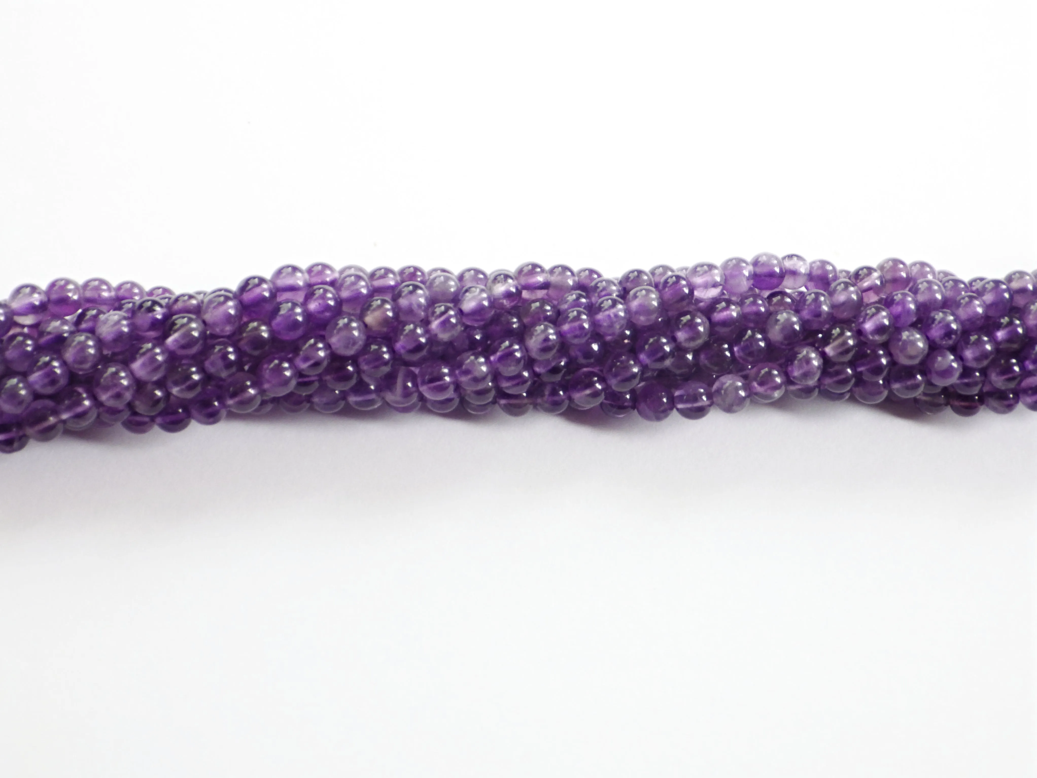 Amethyst | Round Beads | 4mm | AB Grade