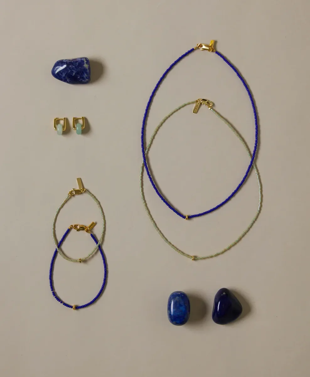 Amiga Elite Bracelet Lapis Gold