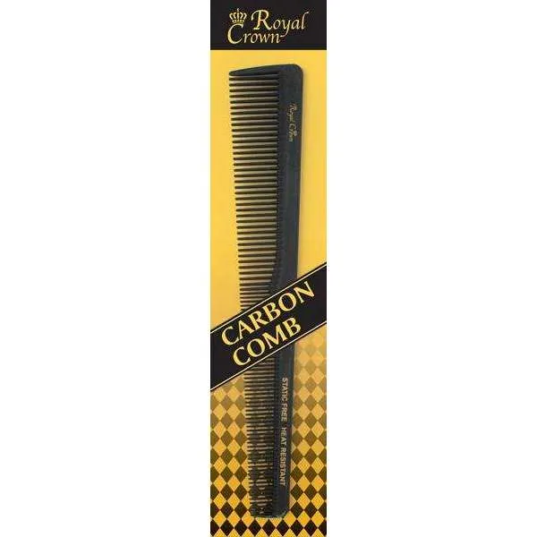 Annie Royal Crown Series Carbon Barber Comb 7 Inch