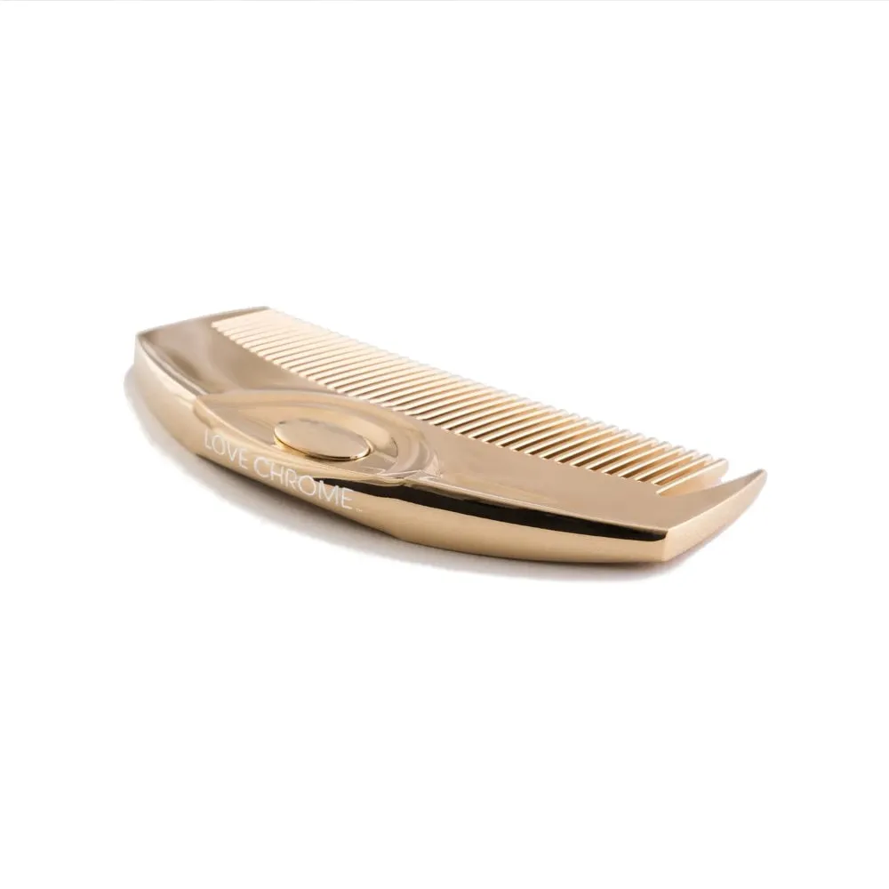 Anti-static Massage & Comb - 24-carat Gold plating