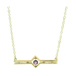 Antique Edwardian Amethyst 9ct Gold Necklace
