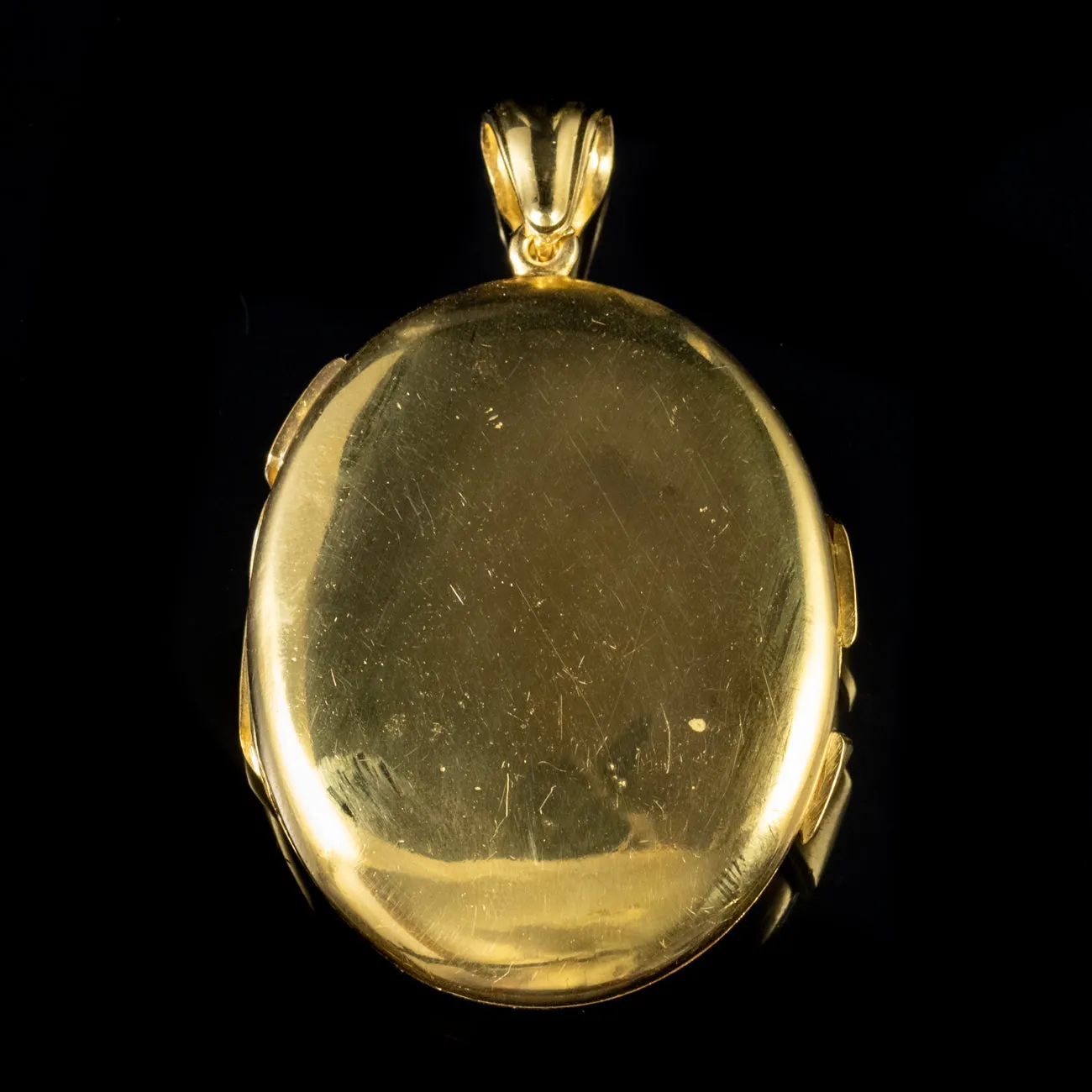 Antique Victorian Large Mizpah Buckle Locket 18Ct Gold Silver Circa 1900