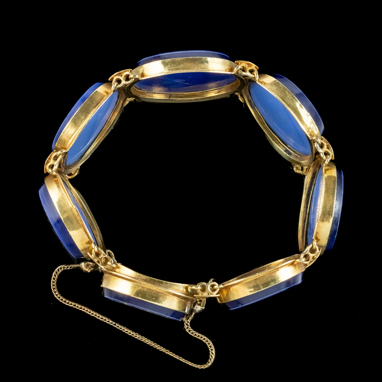 Antique Victorian Micro Mosaic Bracelet 18ct Gold