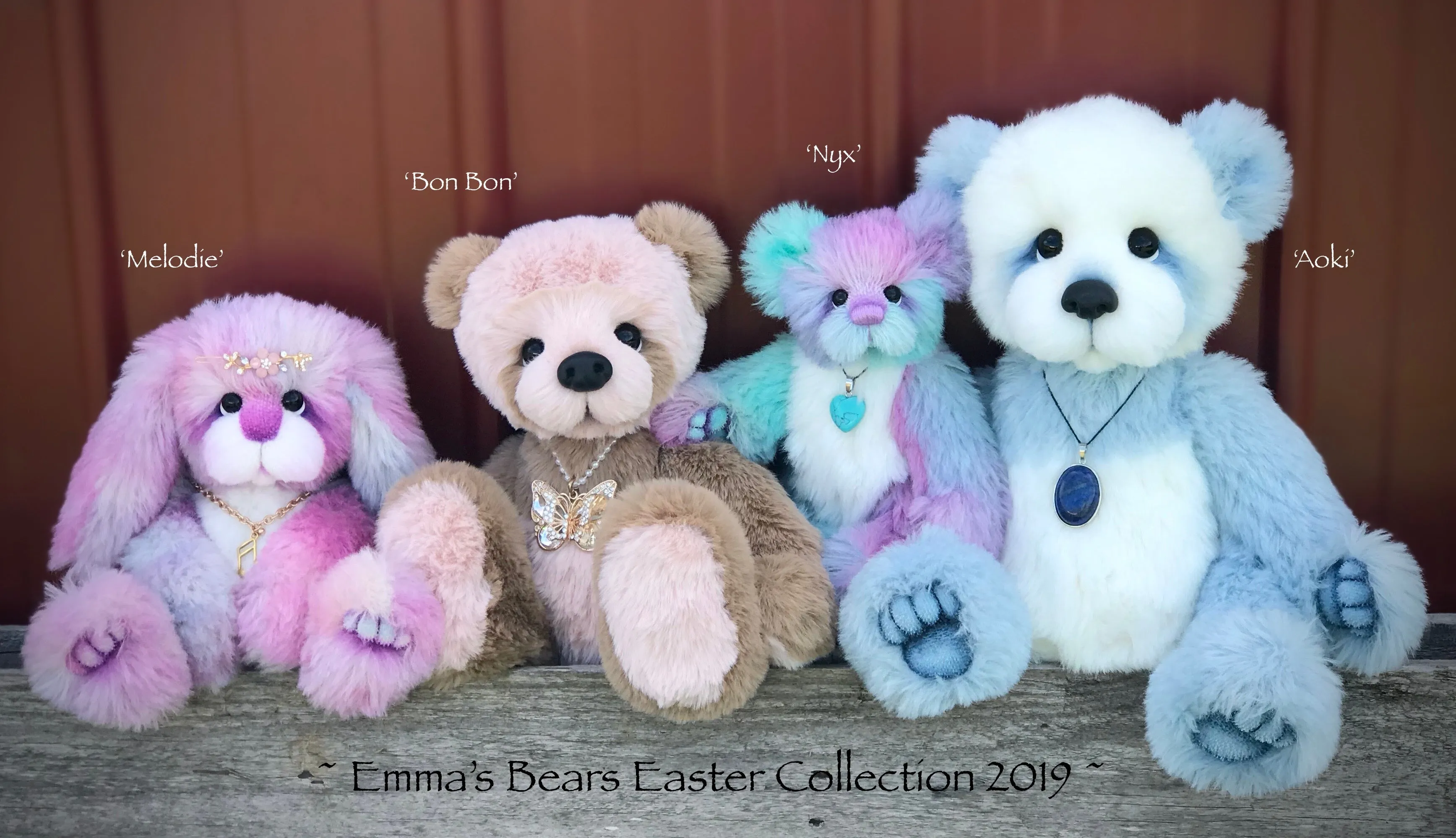 16 One-of-a-Kind Alpaca & Faux Fur Easter Bear by Emmas Bears - Artist Created Aoki