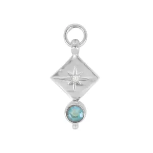 Ara Apatite Silver Charm