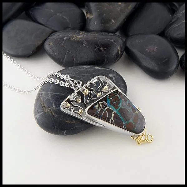 Australian Boulder Opal Pendant
