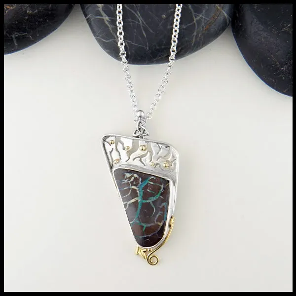 Australian Boulder Opal Pendant