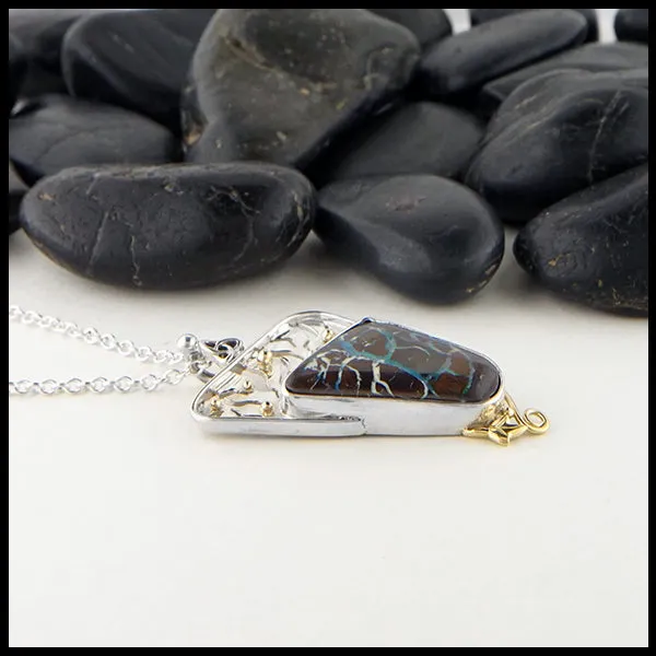 Australian Boulder Opal Pendant