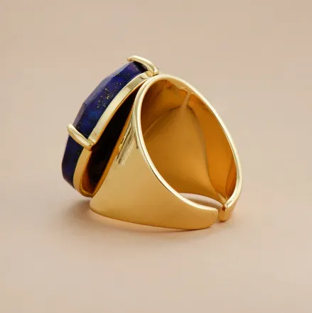 Bague de Sagesse en Lapis Lazuli : Un Gardien de l'Harmonie Émotionnelle et de l'Équilibre Intérieur