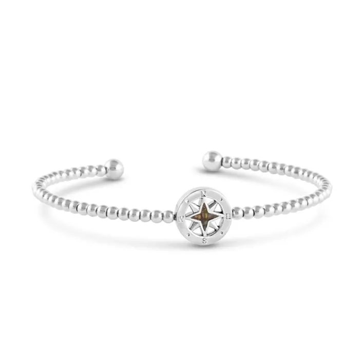 Beaded Cuff Bracelet - Compass