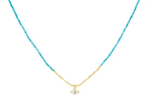 BIA TURQUOISE EVIL EYE NECKLACE