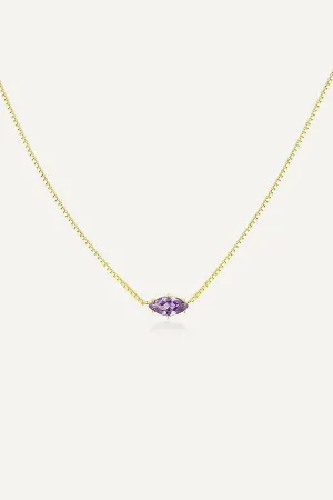Birthstone Necklace February