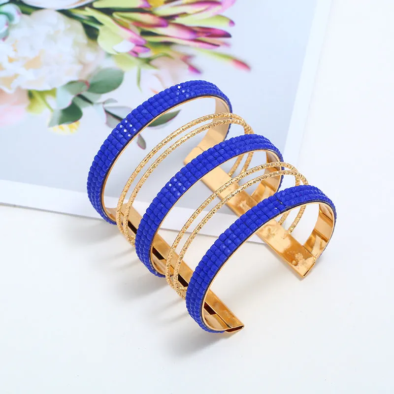 Bracelet Personality All-match Hot Diamond Wide Bracelet