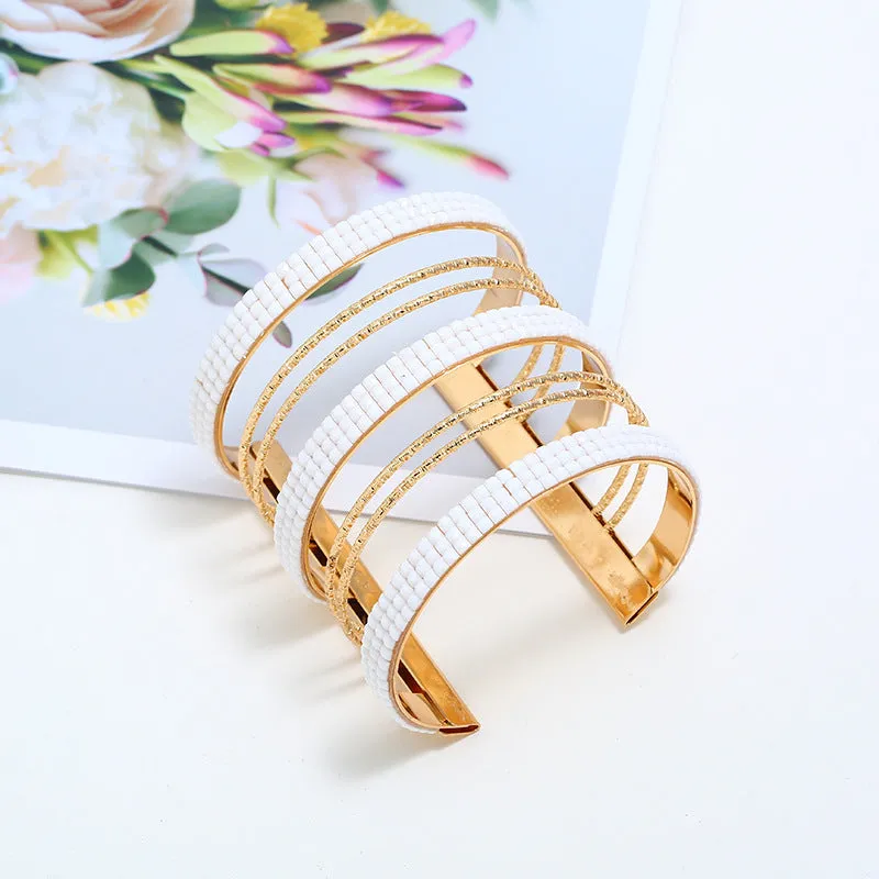 Bracelet Personality All-match Hot Diamond Wide Bracelet