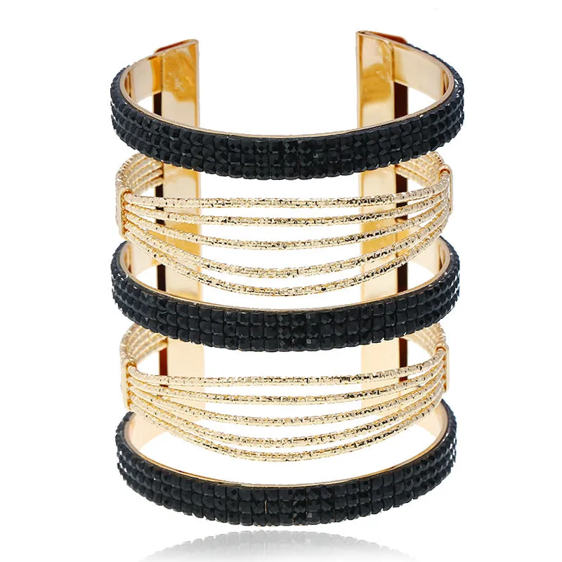 Bracelet Personality All-match Hot Diamond Wide Bracelet