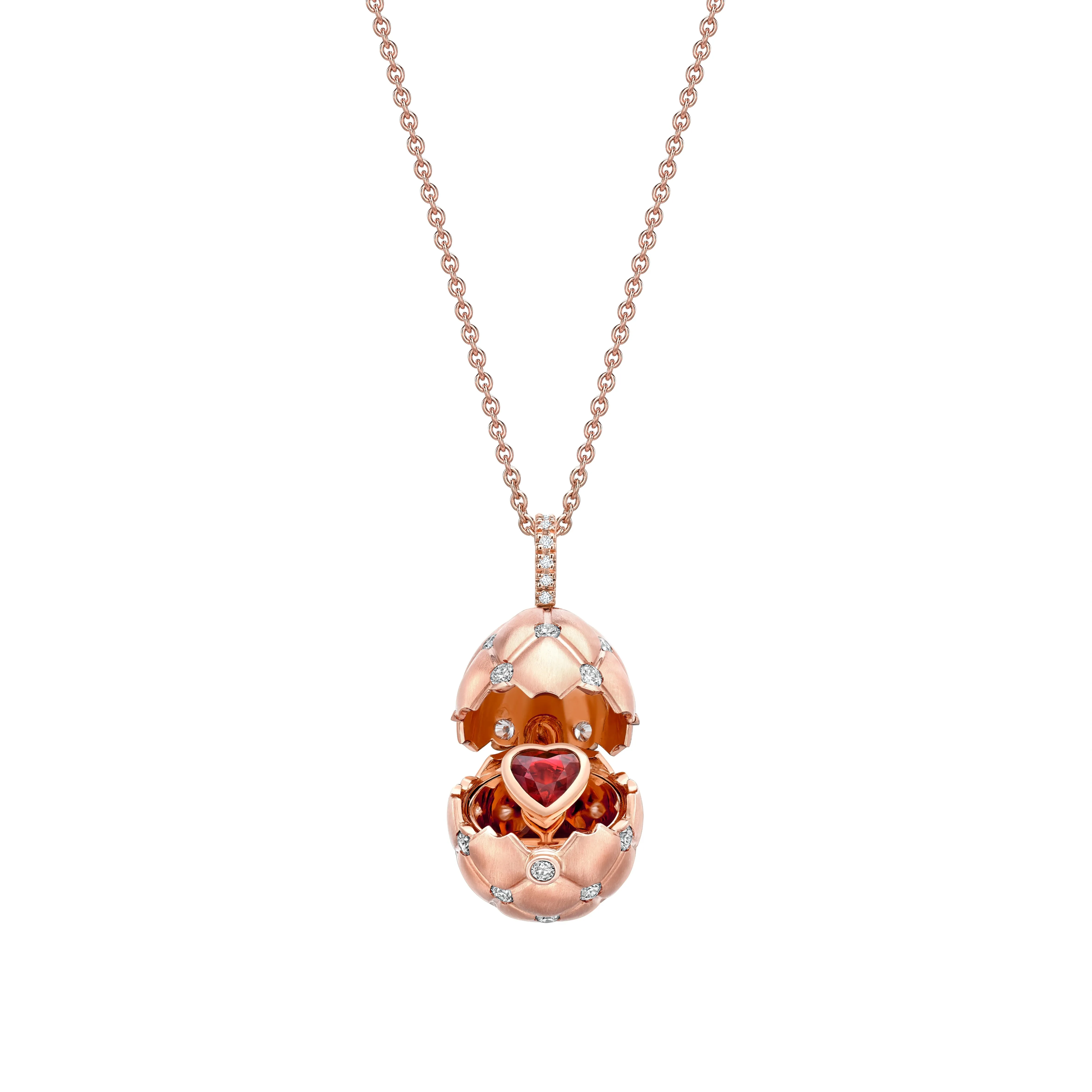 Brushed Heart Surprise Locket