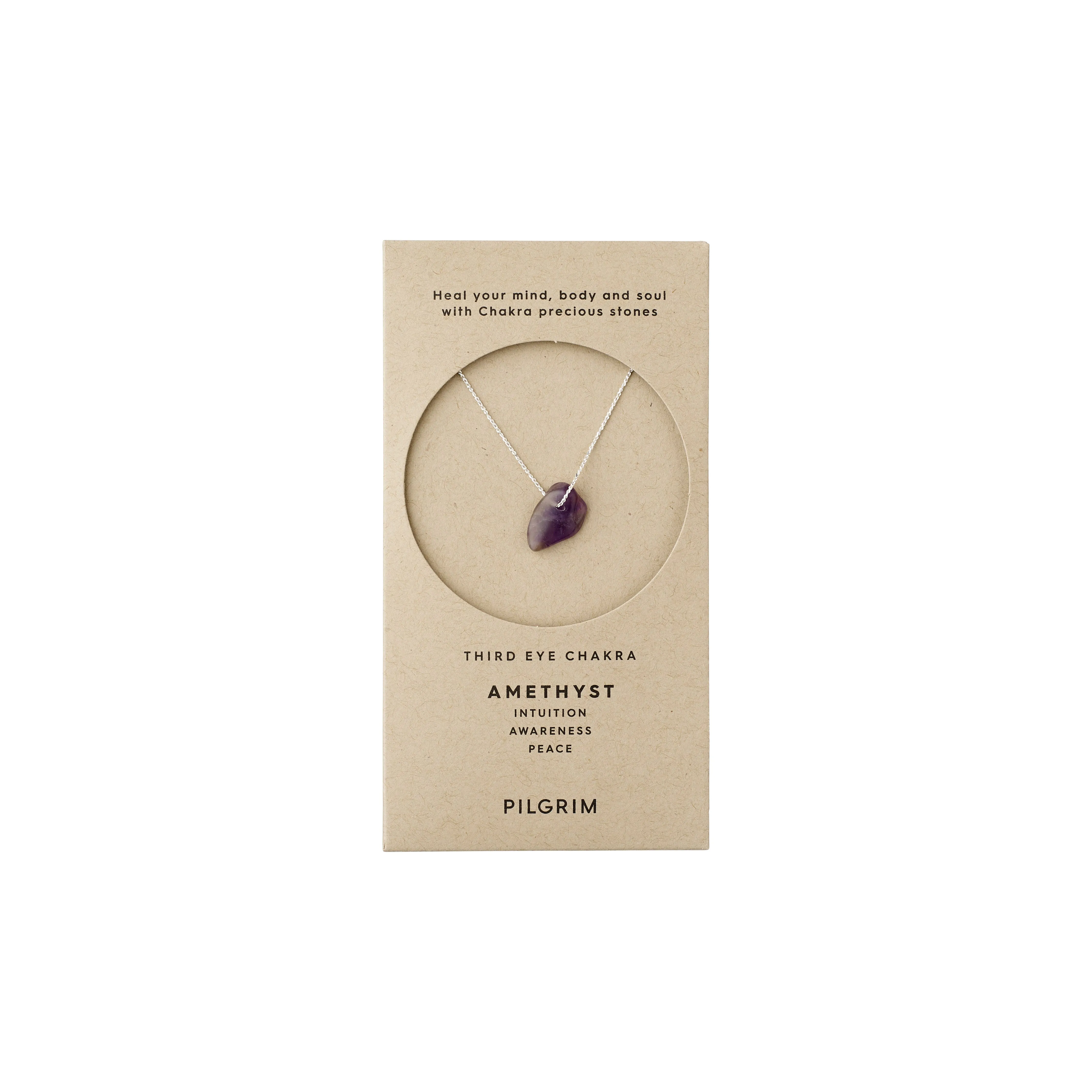 CHAKRA Amethyst necklace silver-plated