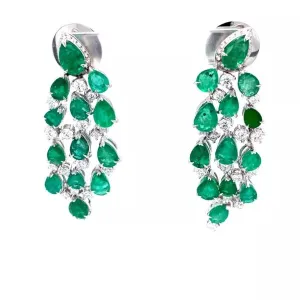 CHANDELIER EMERALDS EARRINGS