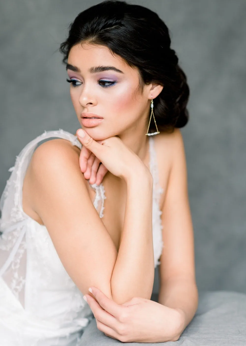 CHANTE Vintage Pearl Chandelier Earrings