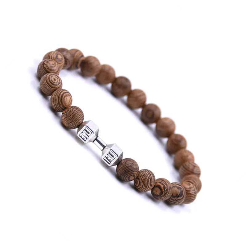Chicken Wing Wooden Bracelet Beads Beaded Bracelet
