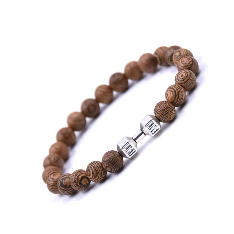 Chicken Wing Wooden Bracelet Beads Beaded Bracelet