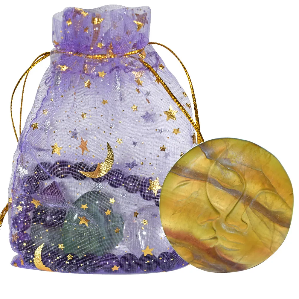 Clarity & Balance 5 Piece Crystal Set (Fluorite/Amethyst)
