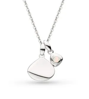 Coast October Birthstone Synthetic Opal Tag Necklace