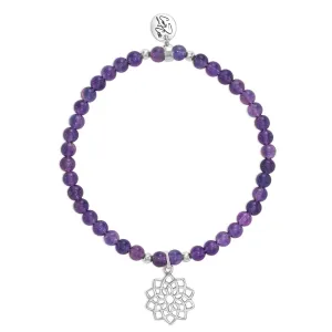 Crown Chakra Amethyst Signature Stretch Bracelet