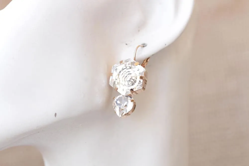 CRYSTAL HEART EARRINGS
