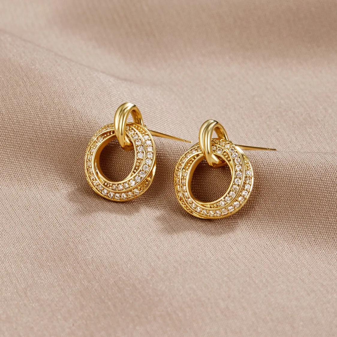 Crystal Infinity Earrings