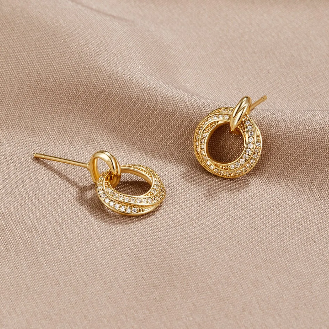 Crystal Infinity Earrings