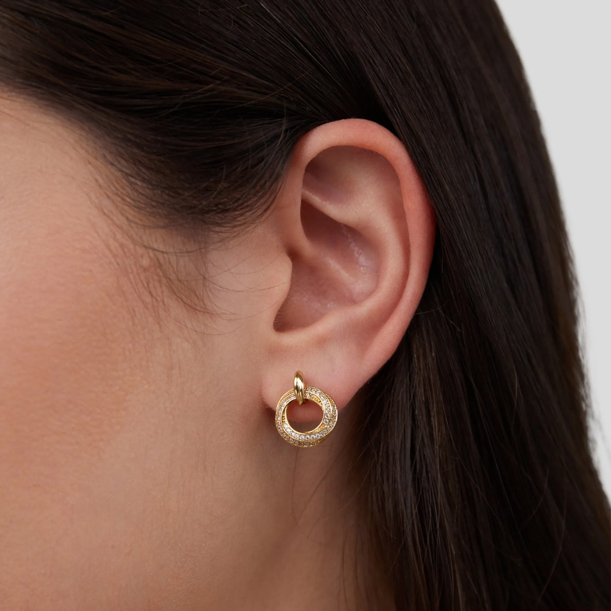 Crystal Infinity Earrings