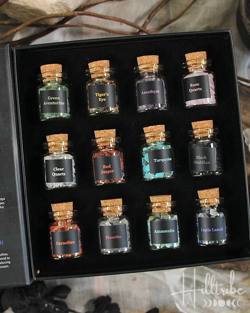 Crystals For Spells Crystal Chip Bottle Set
